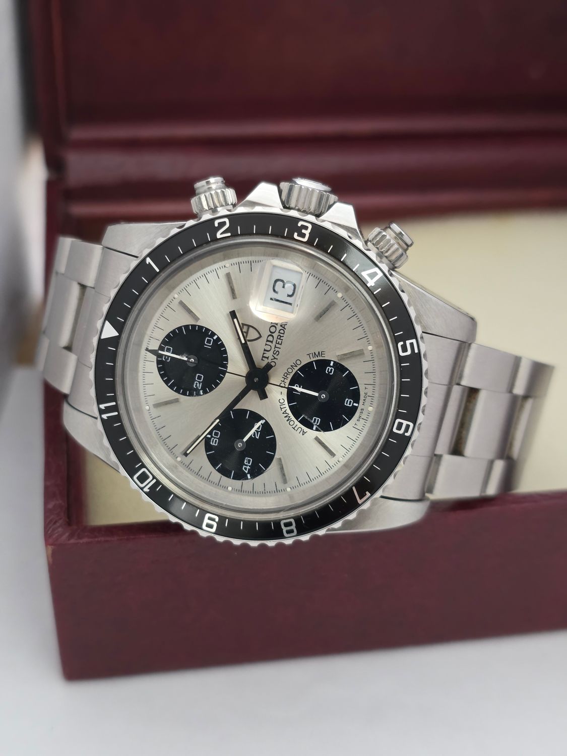Tudor Oysterdate 79170 Big Block Chrono Panda Dial, 'Unpolished Condition' c1995