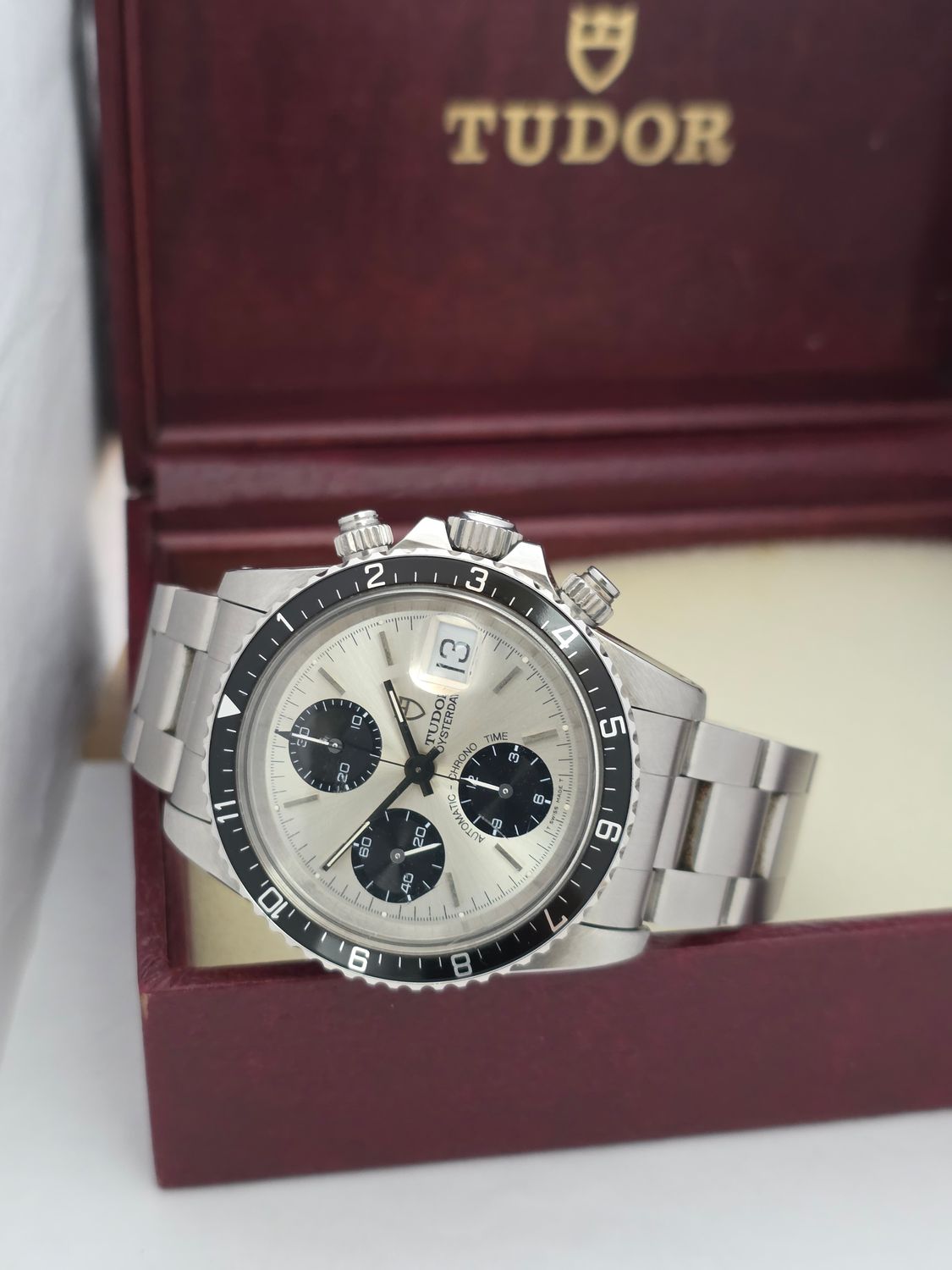 Tudor Oysterdate 79170 Big Block Chrono Panda Dial, 'Unpolished Condition' c1995