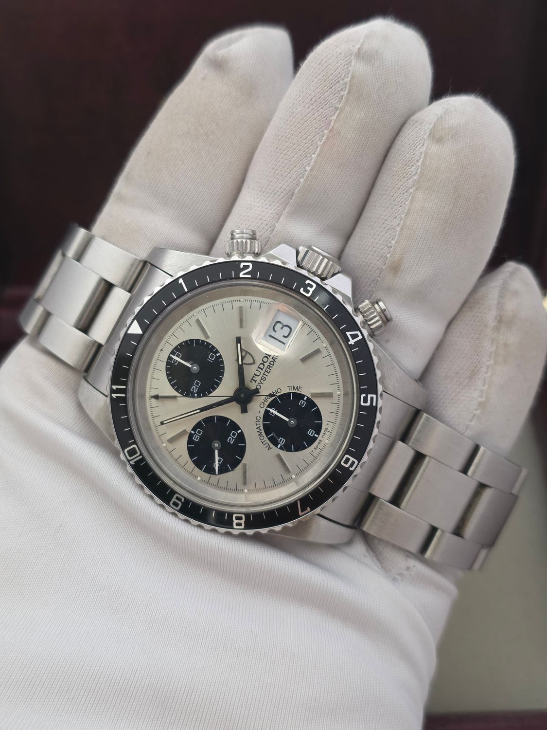 Tudor Oysterdate 79170 Big Block Chrono Panda Dial, 'Unpolished Condition' c1995