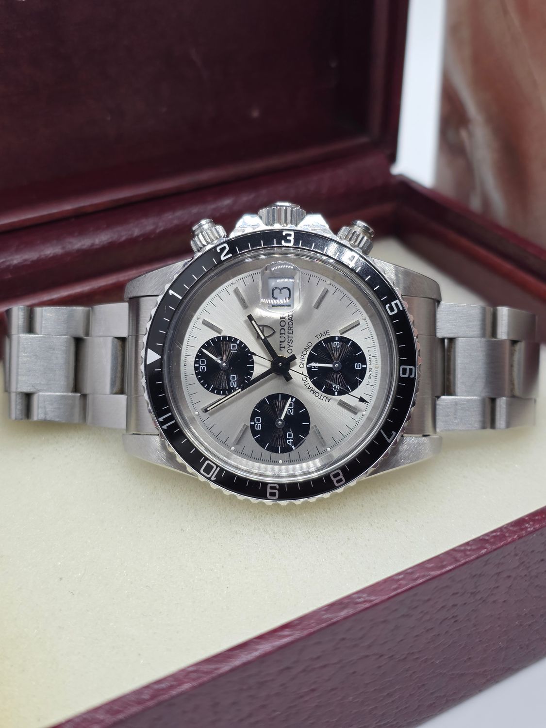 Tudor Oysterdate 79170 Big Block Chrono Panda Dial, 'Unpolished Condition' c1995