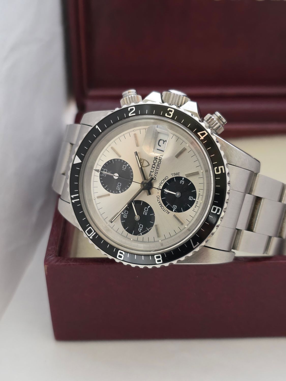 Tudor Oysterdate 79170 Big Block Chrono Panda Dial, 'Unpolished Condition' c1995