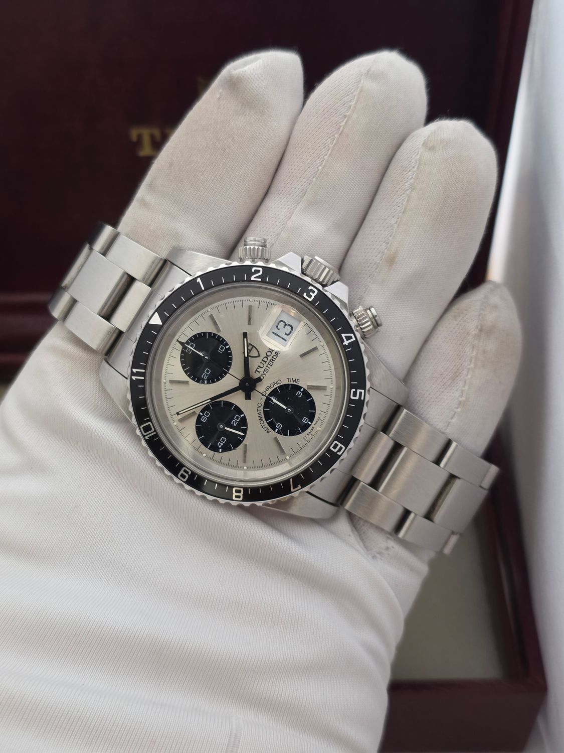 Tudor Oysterdate 79170 Big Block Chrono Panda Dial, 'Unpolished Condition' c1995