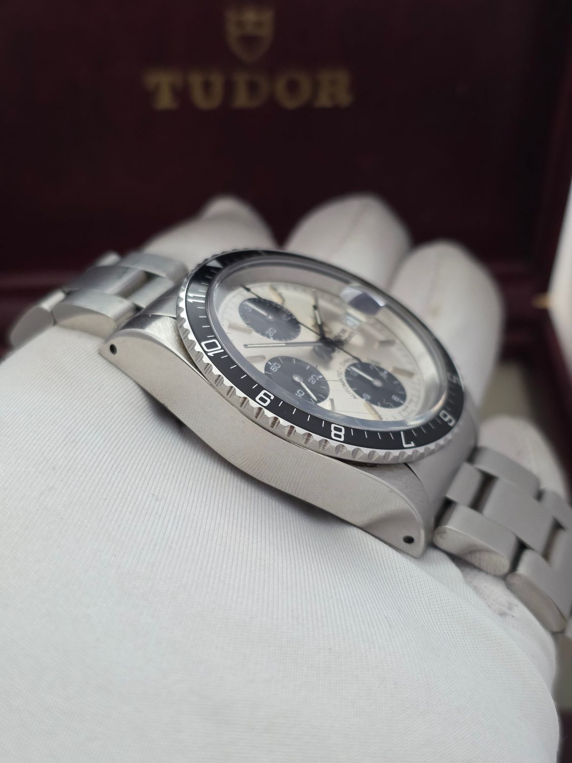 Tudor Oysterdate 79170 Big Block Chrono Panda Dial, 'Unpolished Condition' c1995