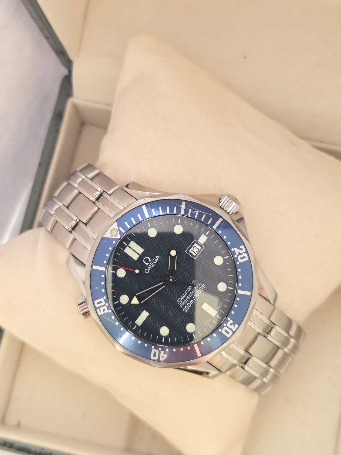 Omega Seamaster Professional 300m Blue Watch, Ref: 2541.80.00 C.1998
