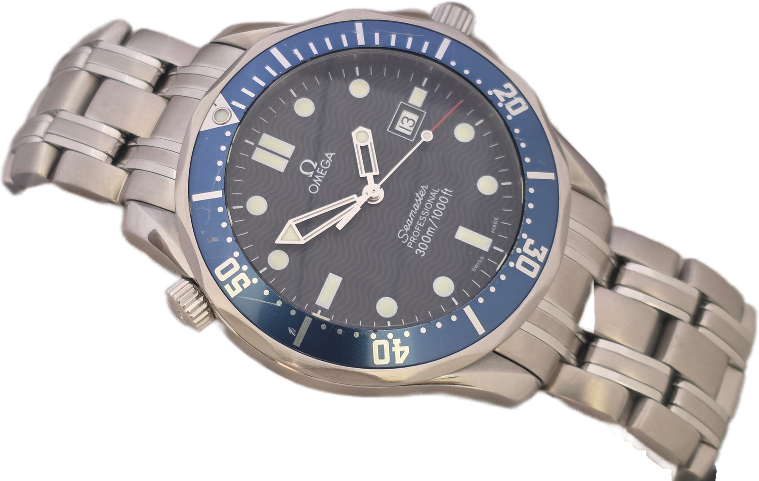 Omega Seamaster Professional 300m Blue Watch, Ref: 2541.80.00 C.1998