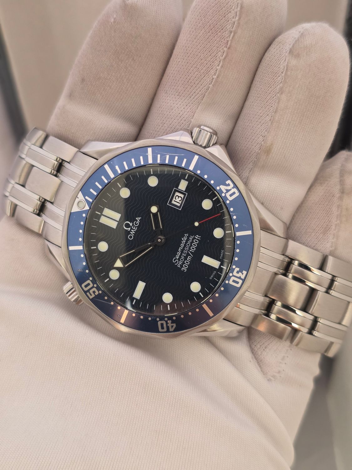 Omega Seamaster Professional 300m Blue Watch, Ref: 2541.80.00 C.1998