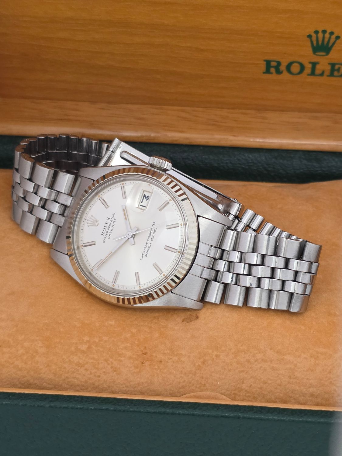 Rolex Datejust Watch 1601 36mm, Silver Dial, Good condition, Circa 1976