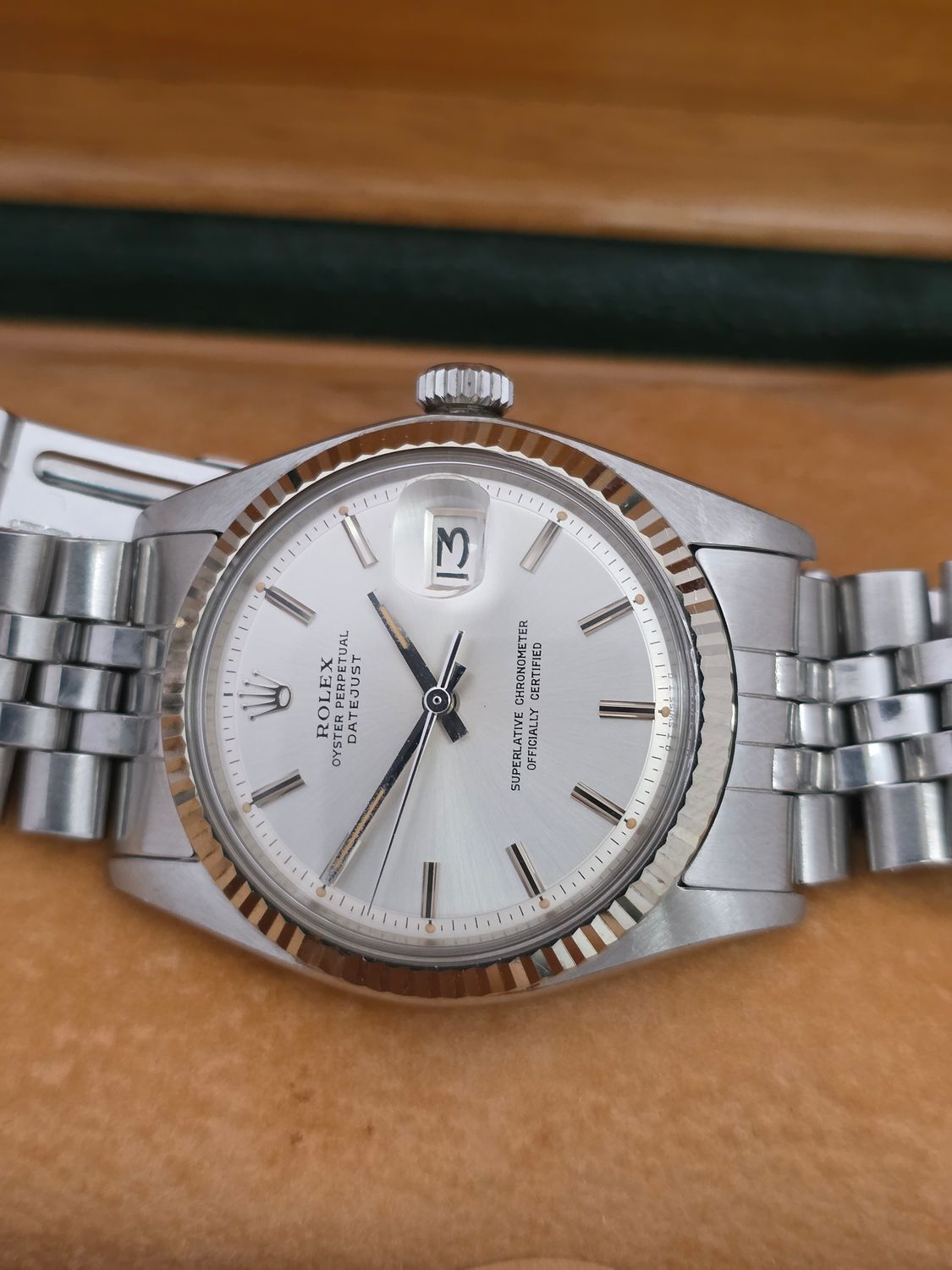 Rolex Datejust Watch 1601 36mm, Silver Dial, Good condition, Circa 1976