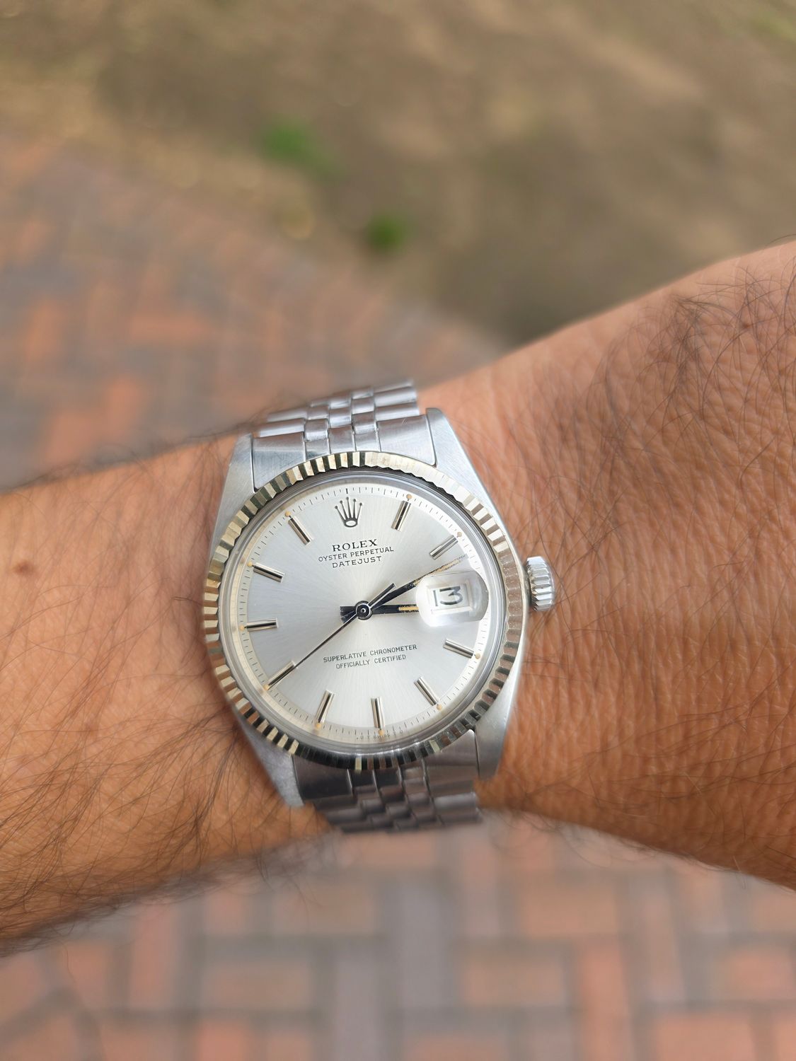 Rolex Datejust Watch 1601 36mm, Silver Dial, Good condition, Circa 1976