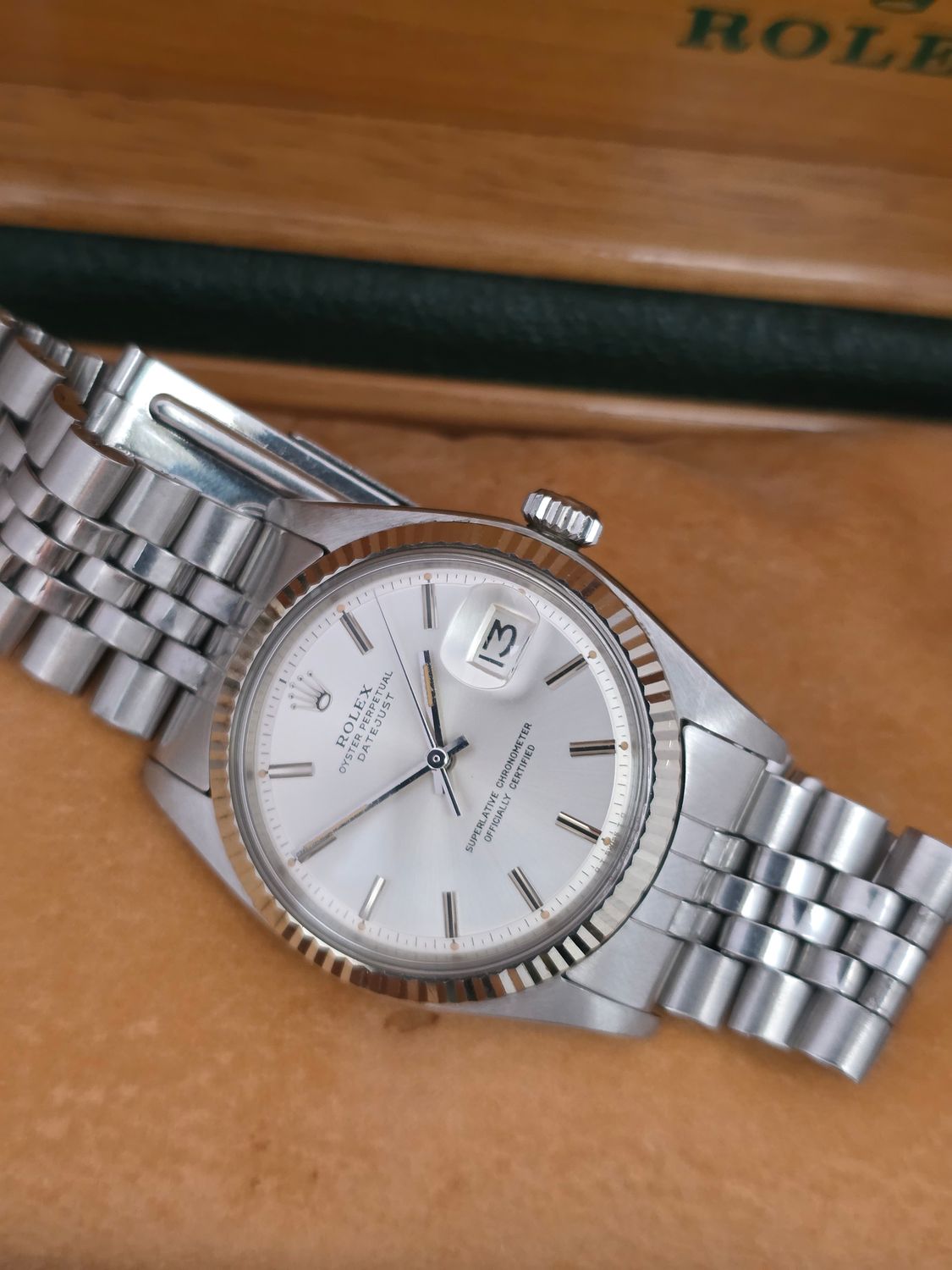 Rolex Datejust Watch 1601 36mm, Silver Dial, Good condition, Circa 1976