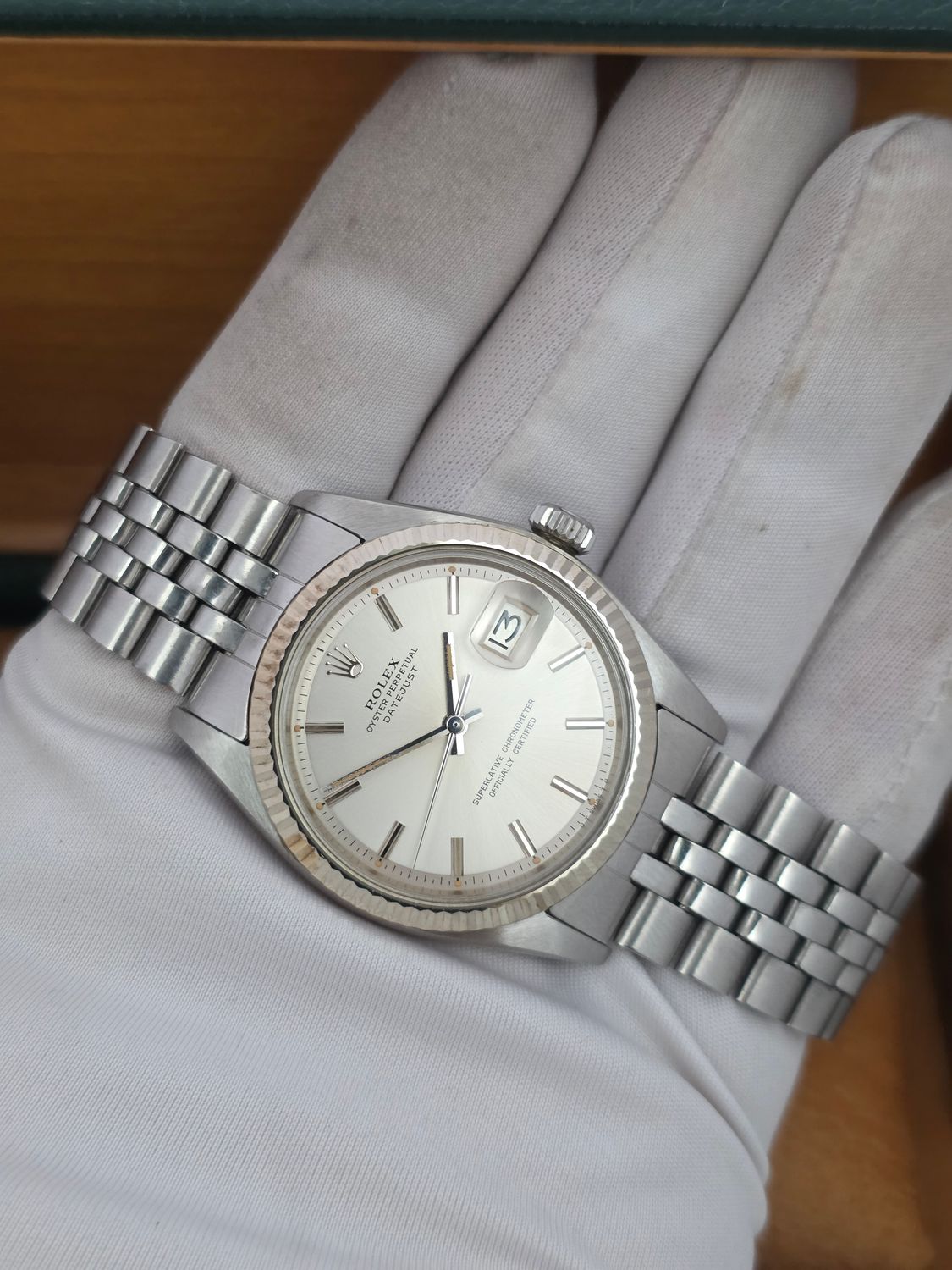 Rolex Datejust Watch 1601 36mm, Silver Dial, Good condition, Circa 1976