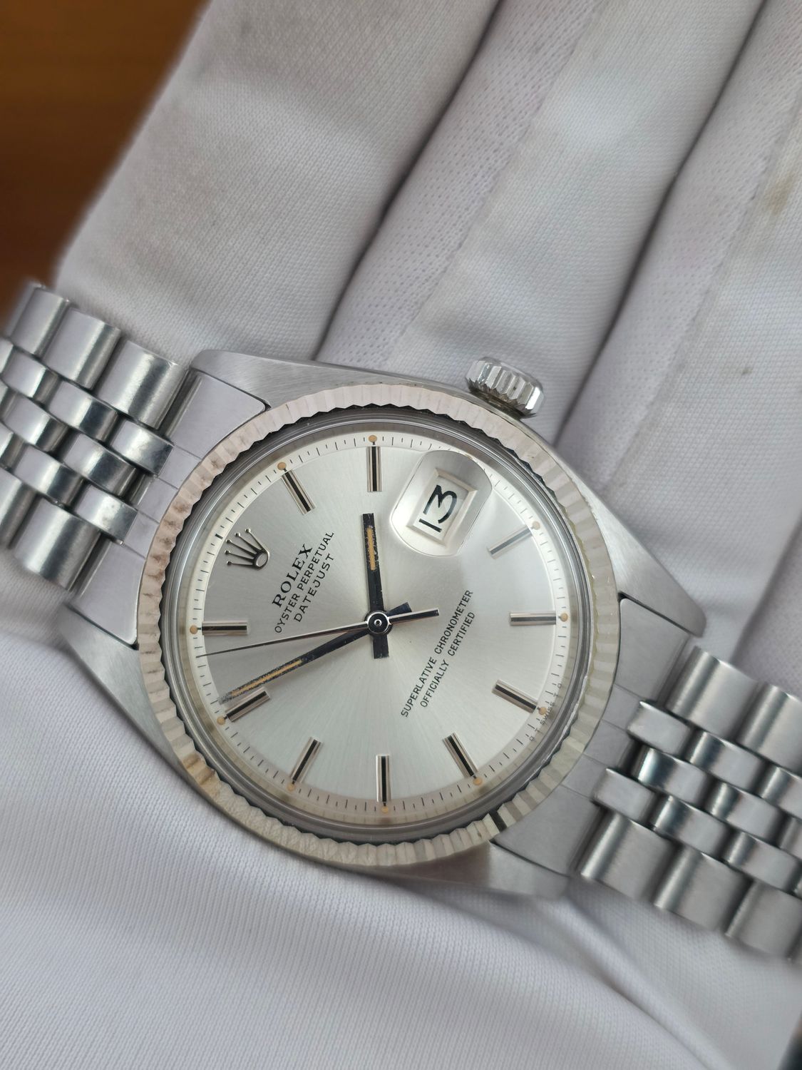Rolex Datejust Watch 1601 36mm, Silver Dial, Good condition, Circa 1976