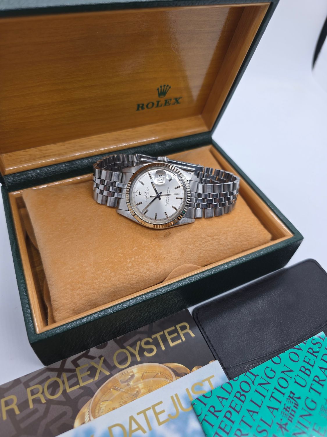 Rolex Datejust Watch 1601 36mm, Silver Dial, Good condition, Circa 1976