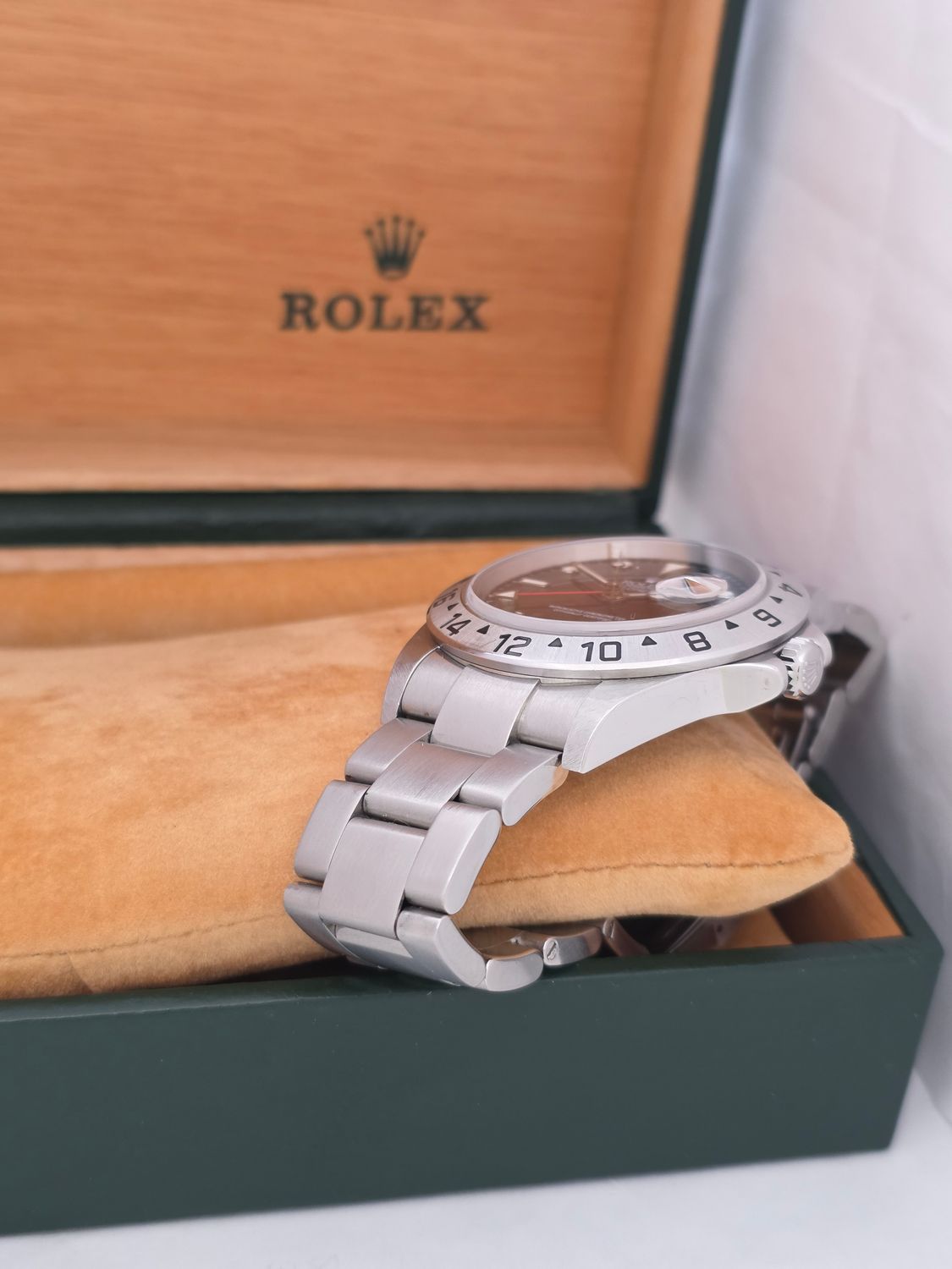 Rolex Explorer II 16570 Watch, Black Dial, 2007 Full Set, Excellent Condition