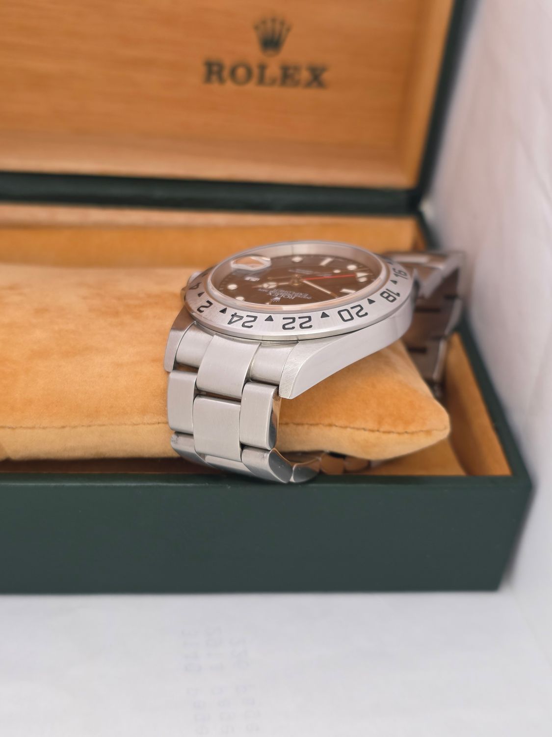 Rolex Explorer II 16570 Watch, Black Dial, 2007 Full Set, Excellent Condition
