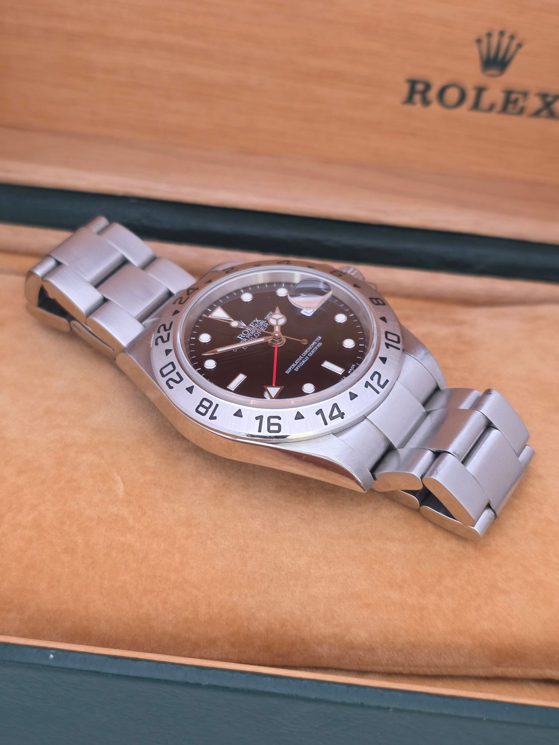 Rolex Explorer II 16570 Watch, Black Dial, 2007 Full Set, Excellent Condition