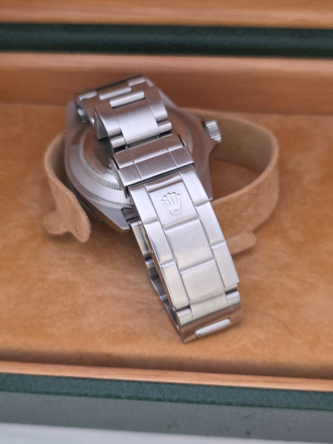 Rolex Submariner Date 16610LV Watch 'Kermit' - 2004 with 2020 Rolex Service Card
