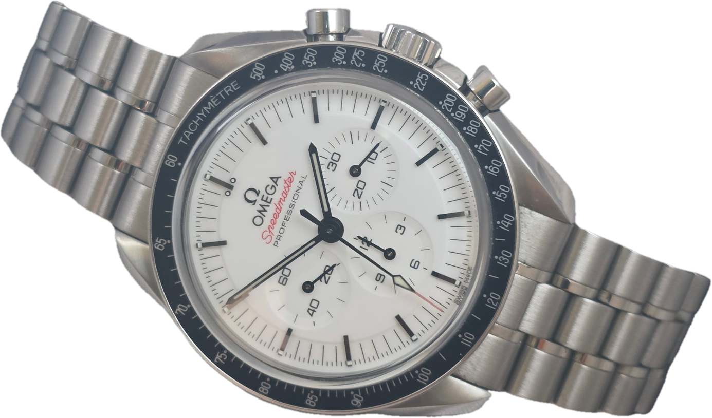 OMEGA Speedmaster Professional 310.30.42.50.04.001 Moonwatch White 2025 Full Set