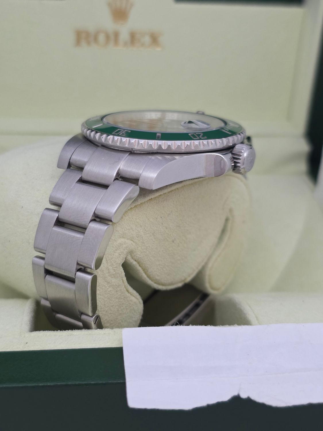 Rolex Submariner Date 116610LV Watch, Green Hulk, 2012 Full Set