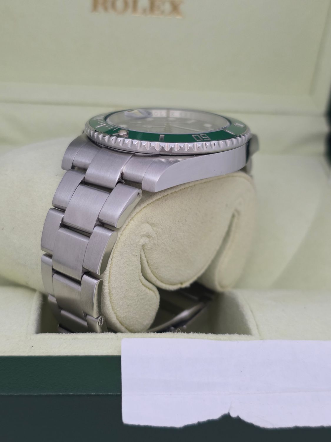 Rolex Submariner Date 116610LV Watch, Green Hulk, 2012 Full Set