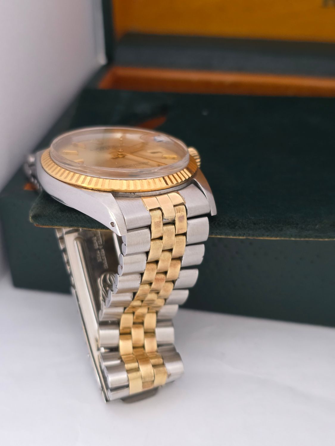 Rolex Datejust 1601 36mm Watch, Steel &amp; 18k Yellow Gold Box Set, 1971