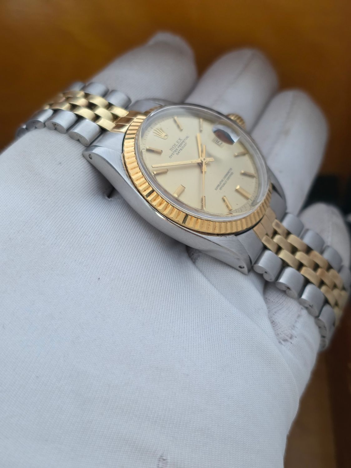 Rolex Datejust 1601 36mm Watch, Steel &amp; 18k Yellow Gold Box Set, 1971
