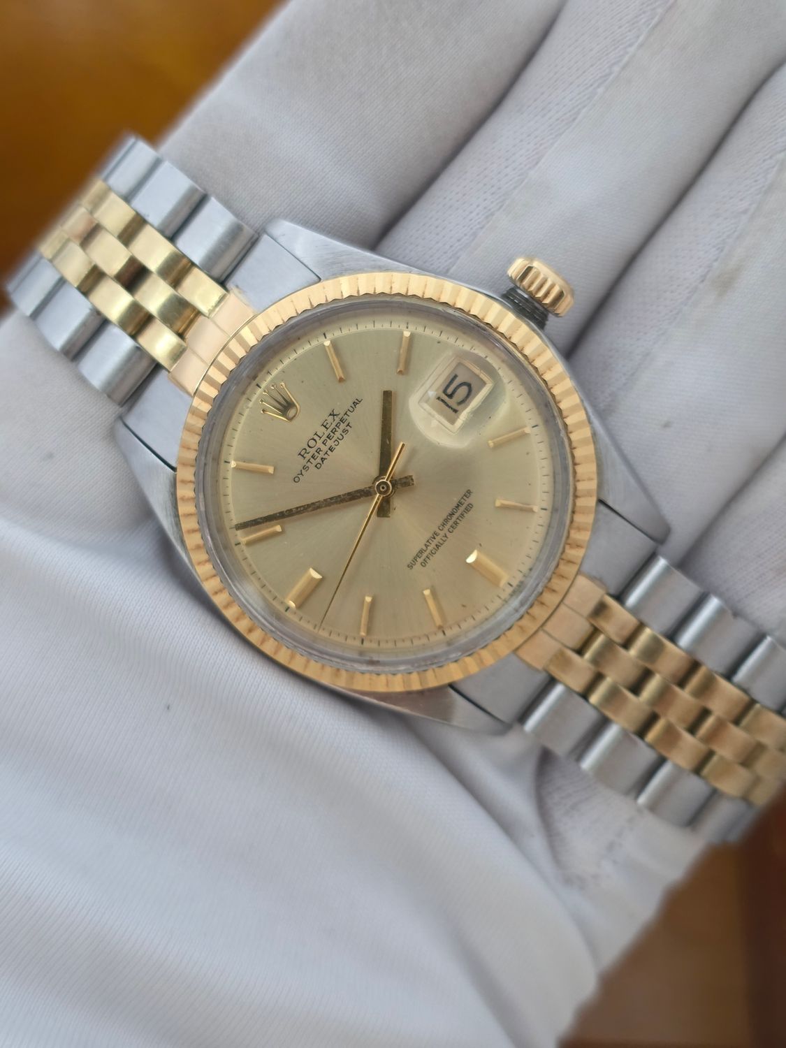 Rolex Datejust 1601 36mm Watch, Steel &amp; 18k Yellow Gold Box Set, 1971