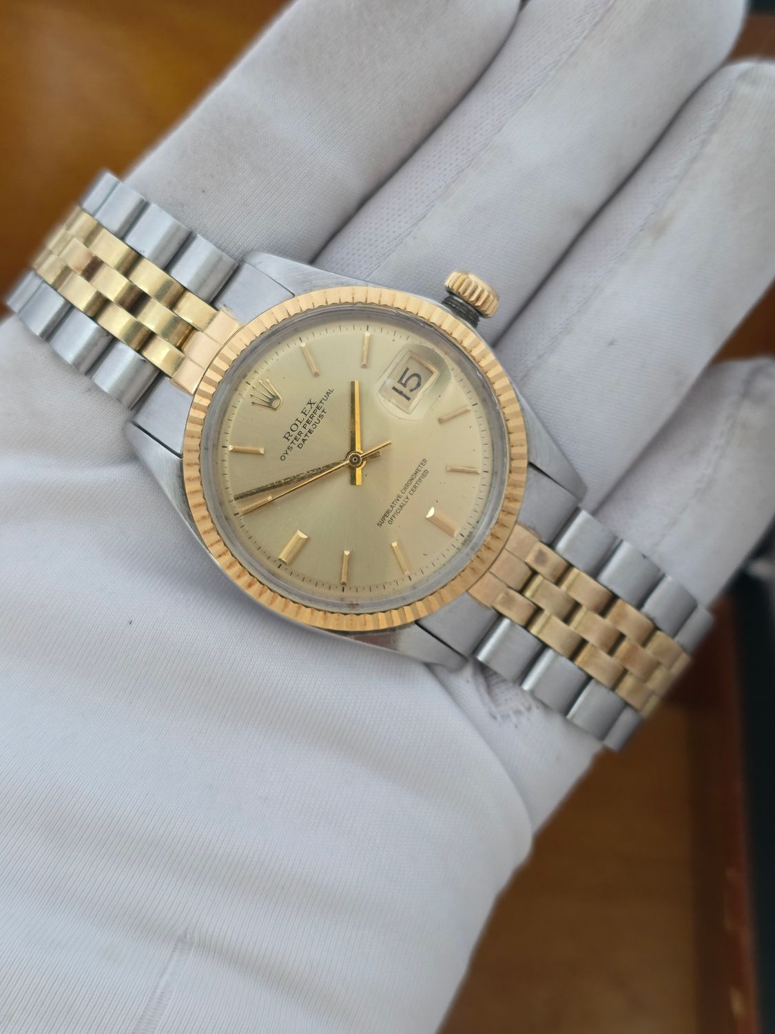Rolex Datejust 1601 36mm Watch, Steel &amp; 18k Yellow Gold Box Set, 1971