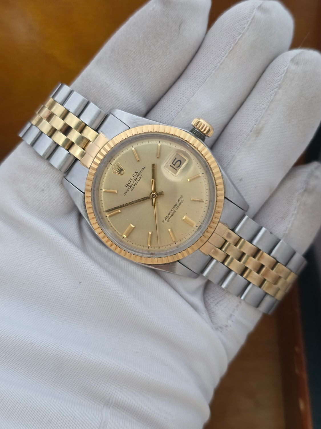 Rolex Datejust 1601 36mm Watch, Steel &amp; 18k Yellow Gold Box Set, 1971