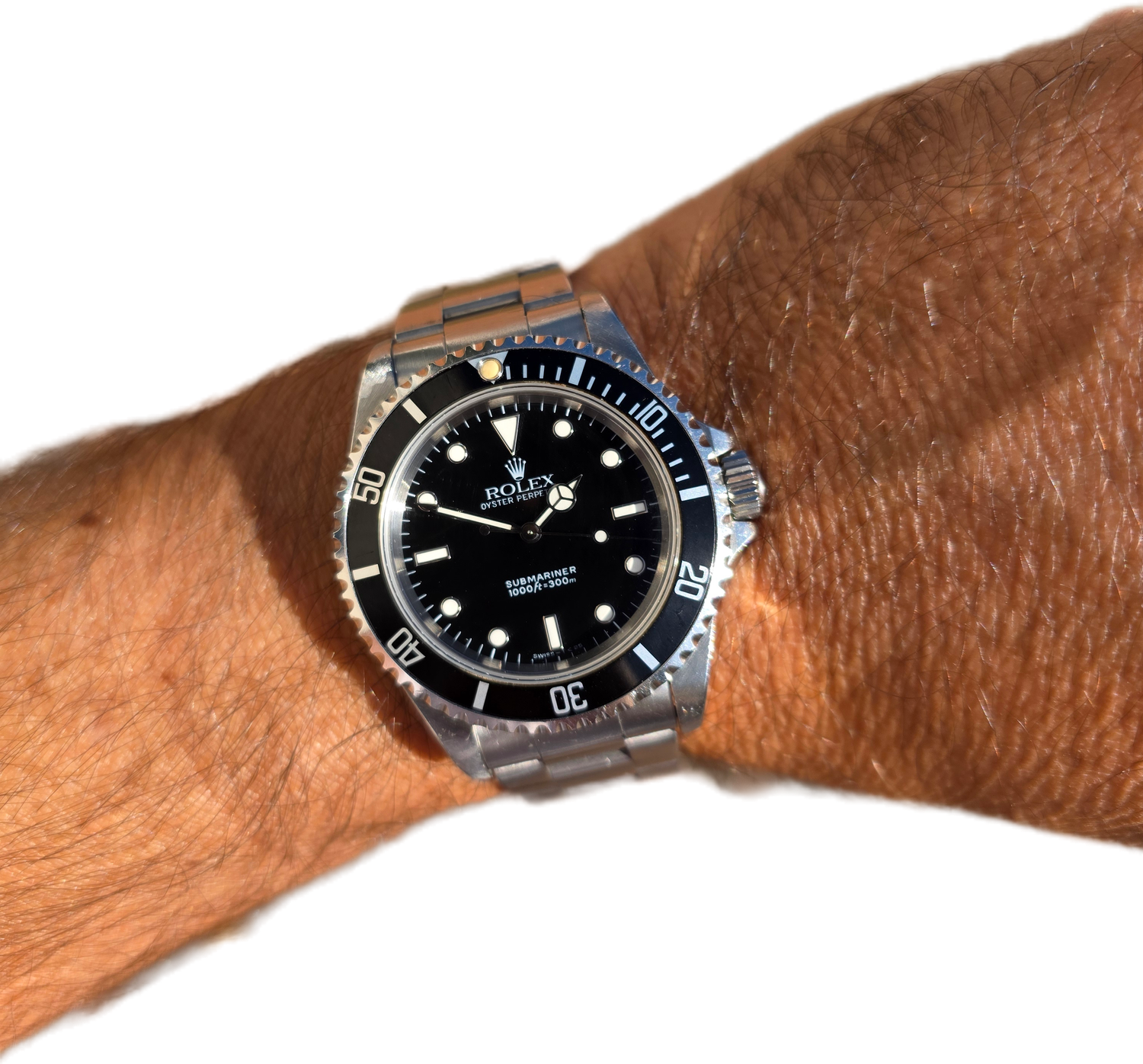 Rolex Submariner 14060 Watch 2 Liner, Tritium Dial/hands, 1993 Box Set