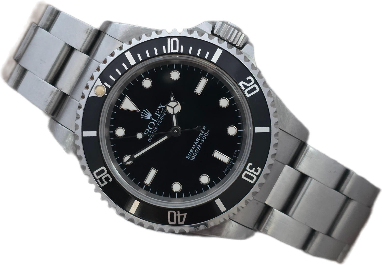 Rolex Submariner 14060 Watch 2 Liner, Tritium Dial/hands, 1993 Box Set