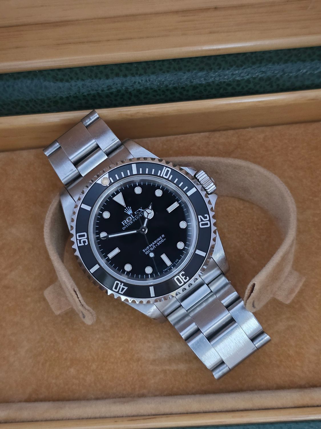 Rolex Submariner 14060 Watch 2 Liner, Tritium Dial/hands, 1993 Box Set
