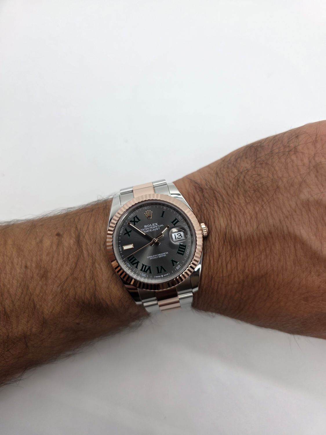 Rolex Datejust 126331 Wimbledon Dial 41mm Watch , Steel/Rose Gold 2023 Full Set