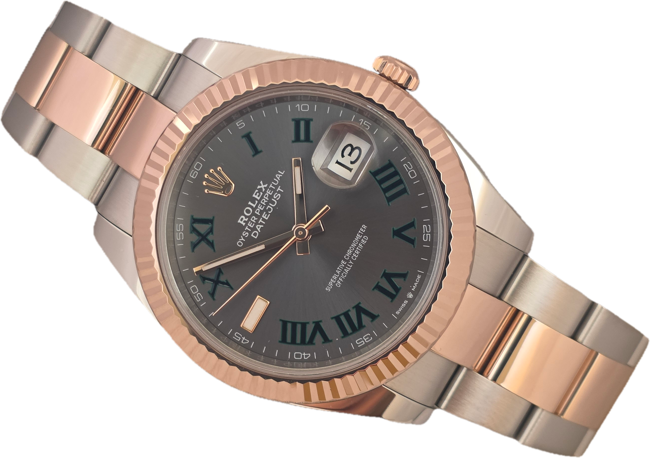 Rolex Datejust 126331 Wimbledon Dial 41mm Watch , Steel/Rose Gold 2023 Full Set