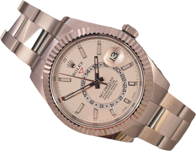 Rolex SkyDweller 326934 Watch, White Dial, 2017 Box &amp; Papers, With some stickers