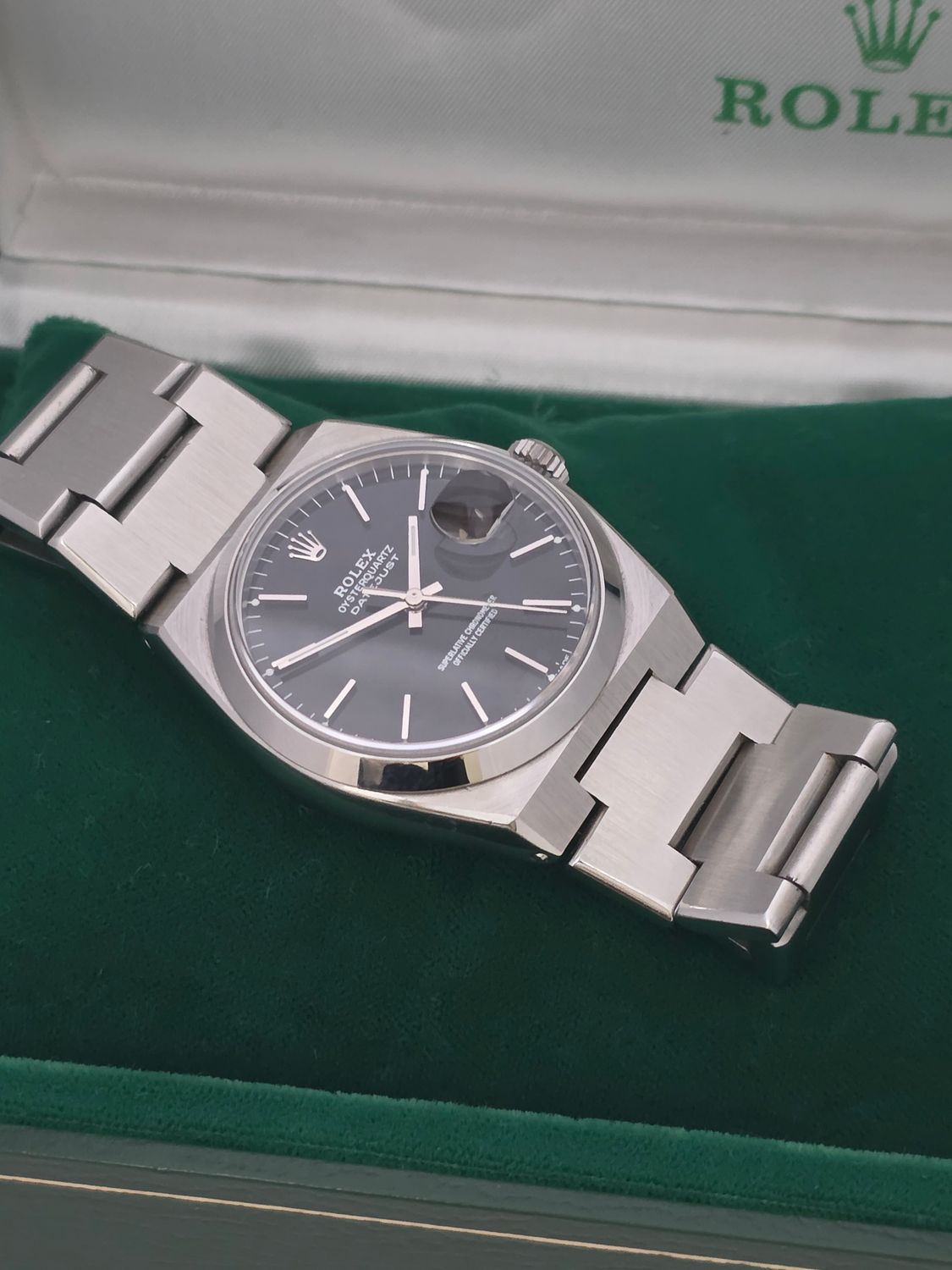 Rolex Datejust Oysterquartz 17000 Watch, C.1984, 2024 RSC Service Papers, Super Sharp Condition