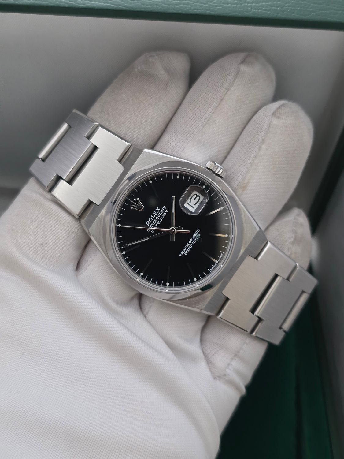 Rolex Datejust Oysterquartz 17000 Watch, C.1984, 2024 RSC Service Papers, Super Sharp Condition