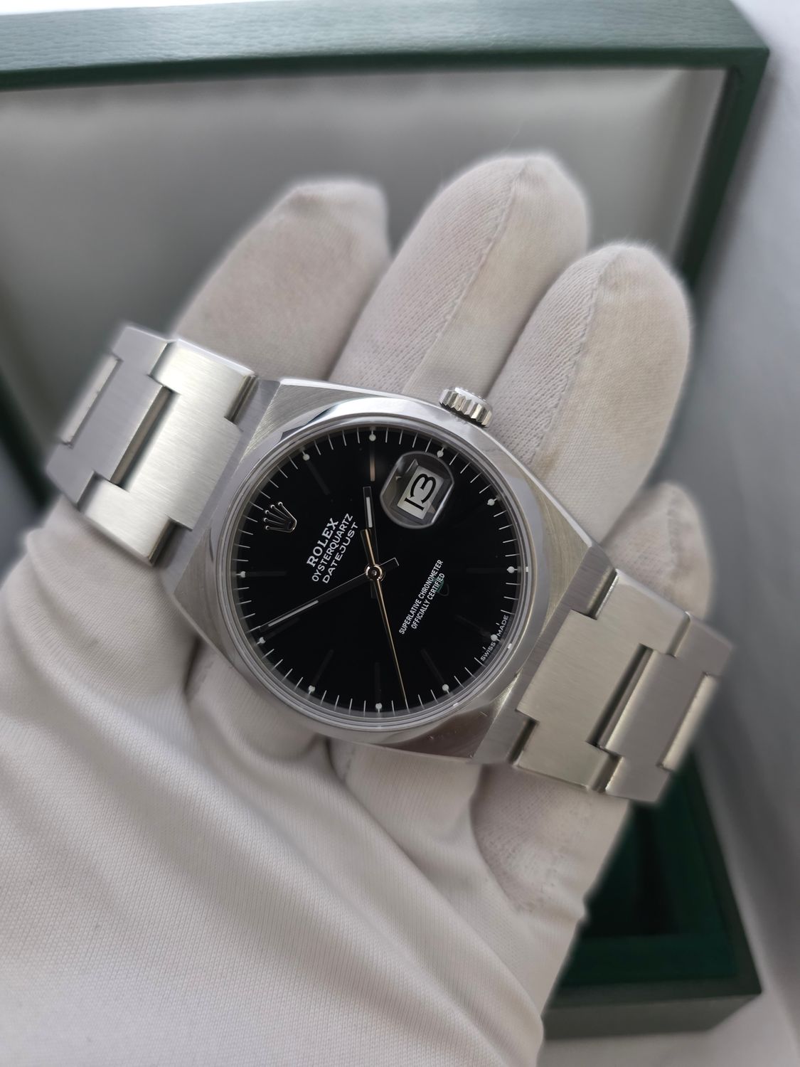 Rolex Datejust Oysterquartz 17000 Watch, C.1984, 2024 RSC Service Papers, Super Sharp Condition
