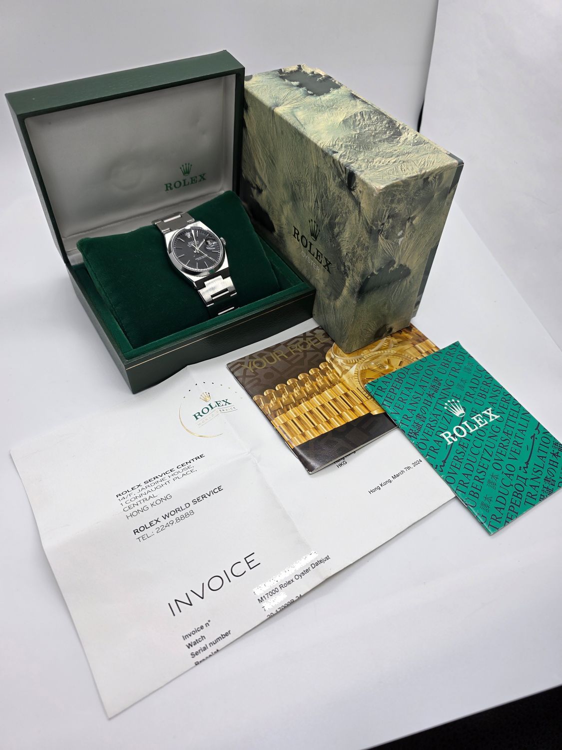 Rolex Datejust Oysterquartz 17000 Watch, C.1984, 2024 RSC Service Papers, Super Sharp Condition