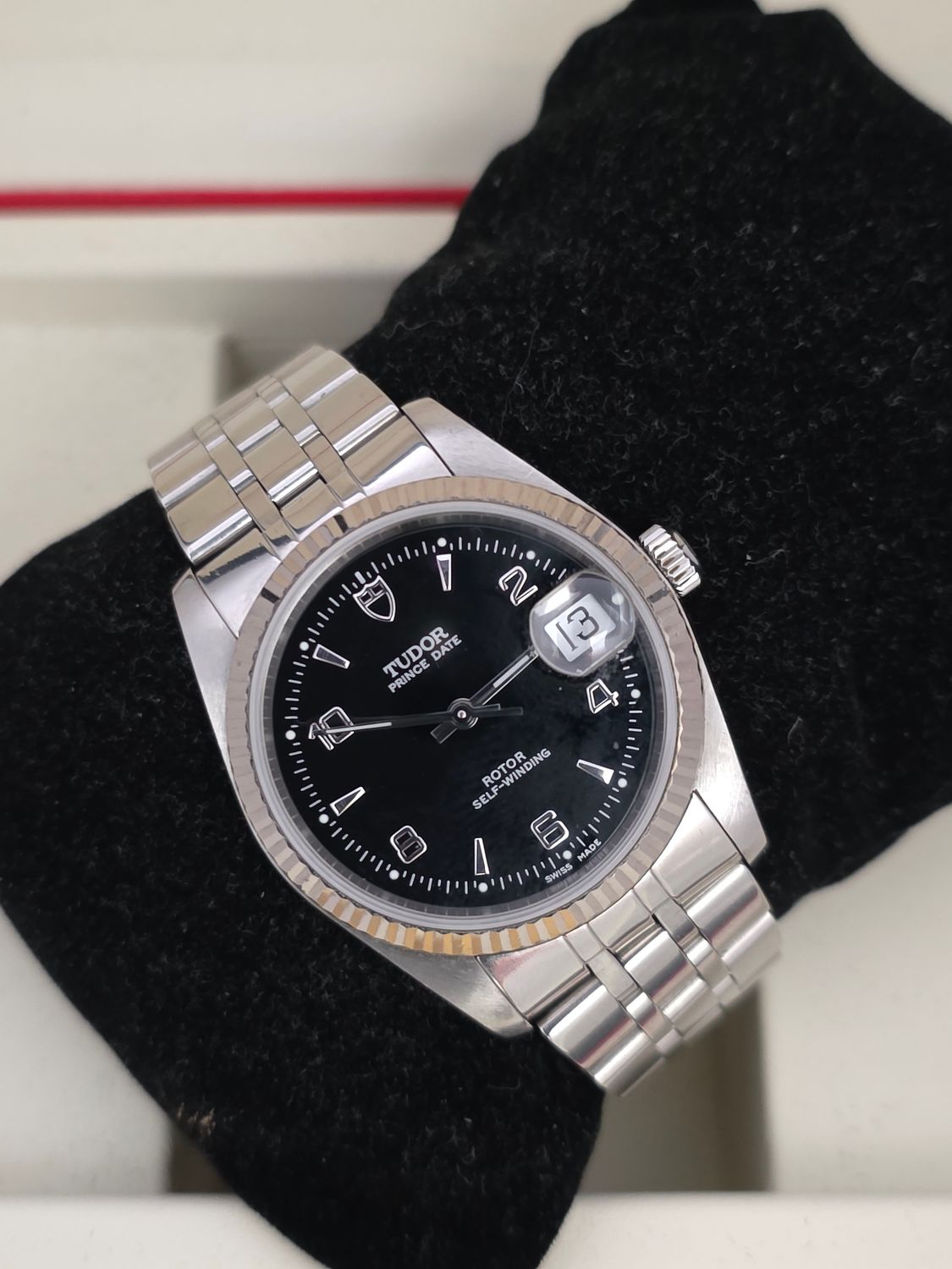 TUDOR Prince Date 74034 Black Dial Watch, Circa 2000, Excellent Condition