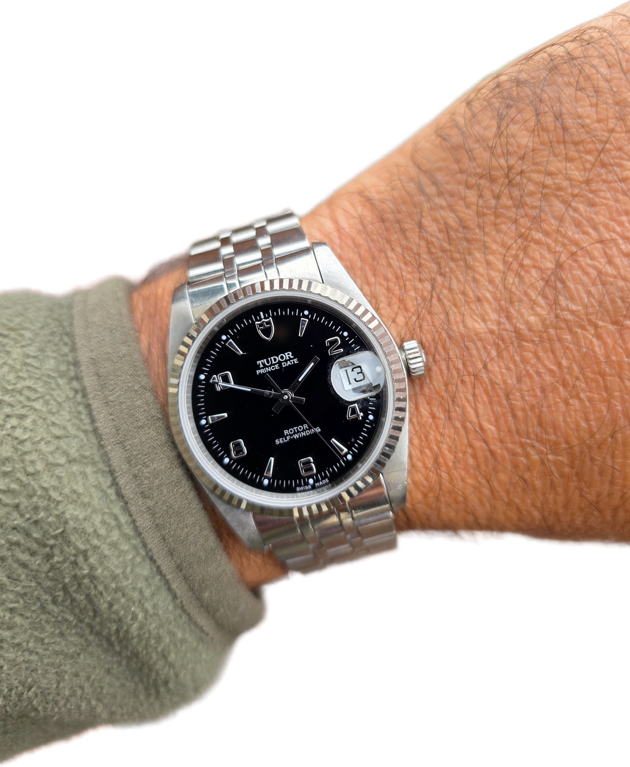 TUDOR Prince Date 74034 Black Dial Watch, Circa 2000, Excellent Condition
