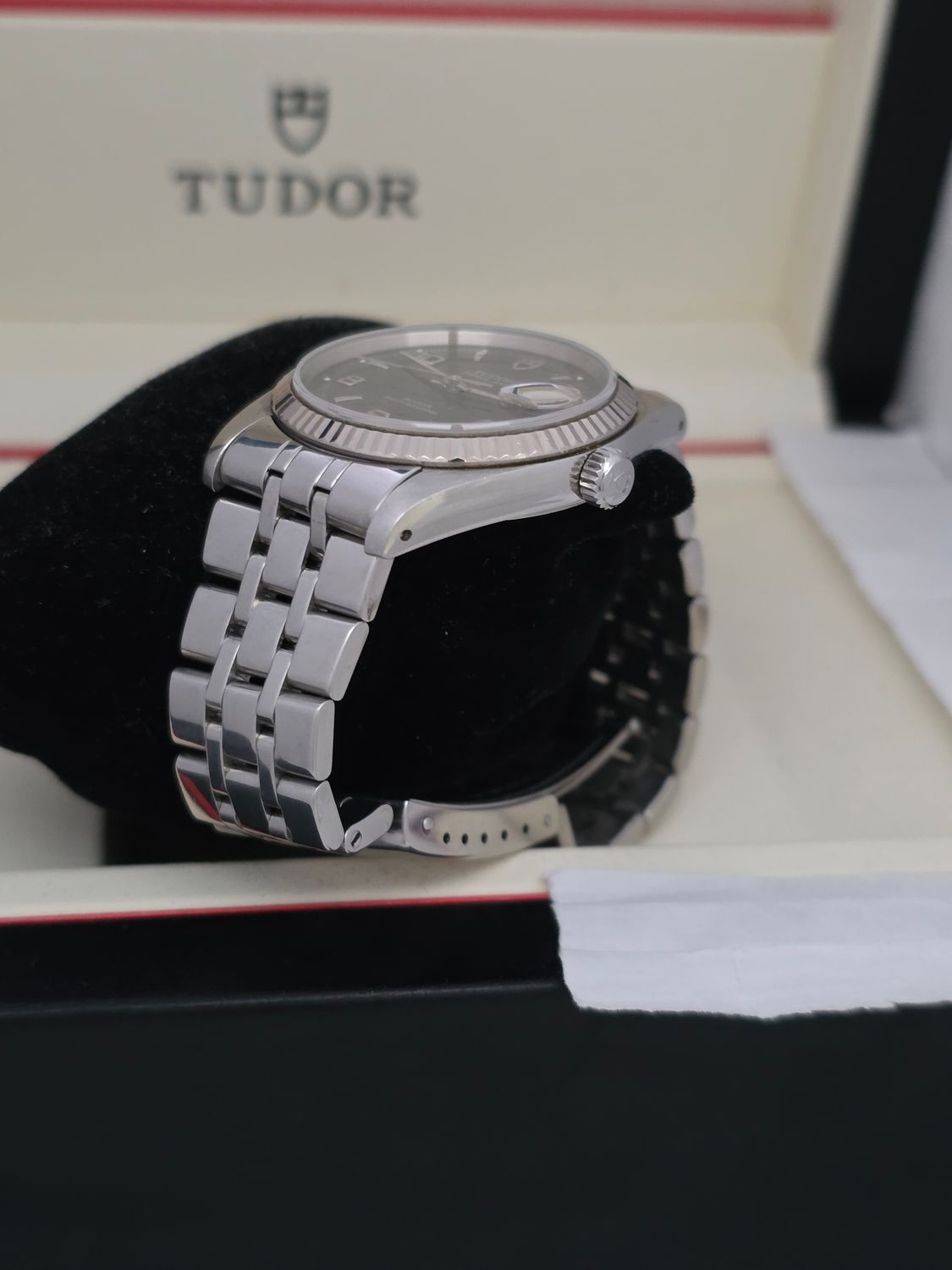 TUDOR Prince Date 74034 Black Dial Watch, Circa 2000, Excellent Condition