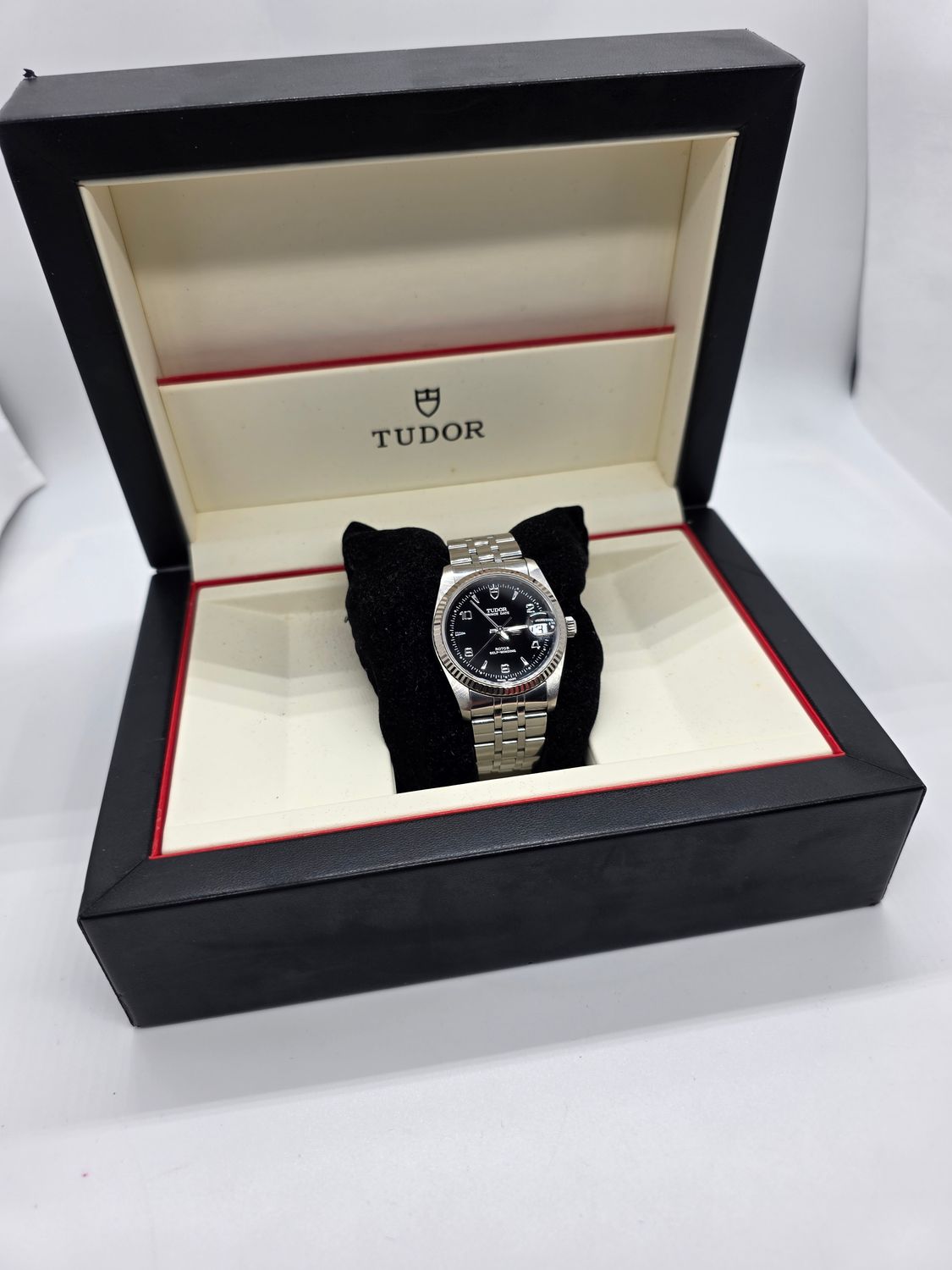 TUDOR Prince Date 74034 Black Dial Watch, Circa 2000, Excellent Condition
