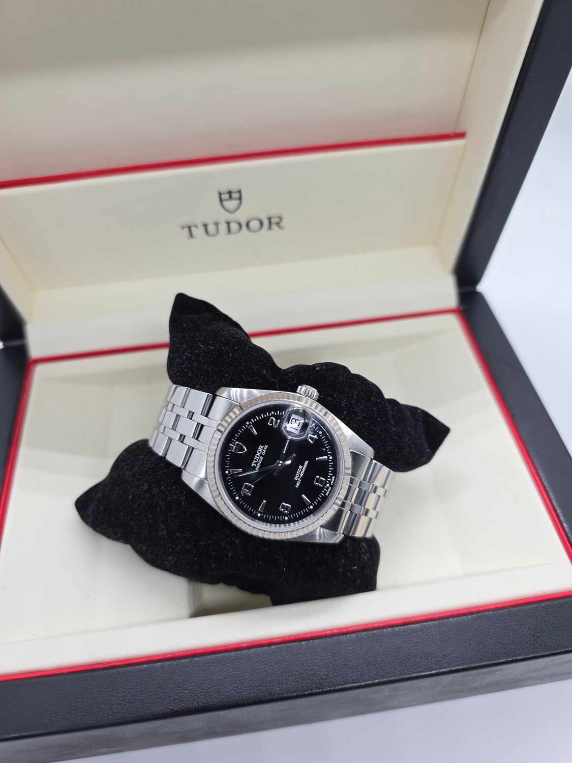TUDOR Prince Date 74034 Black Dial Watch, Circa 2000, Excellent Condition