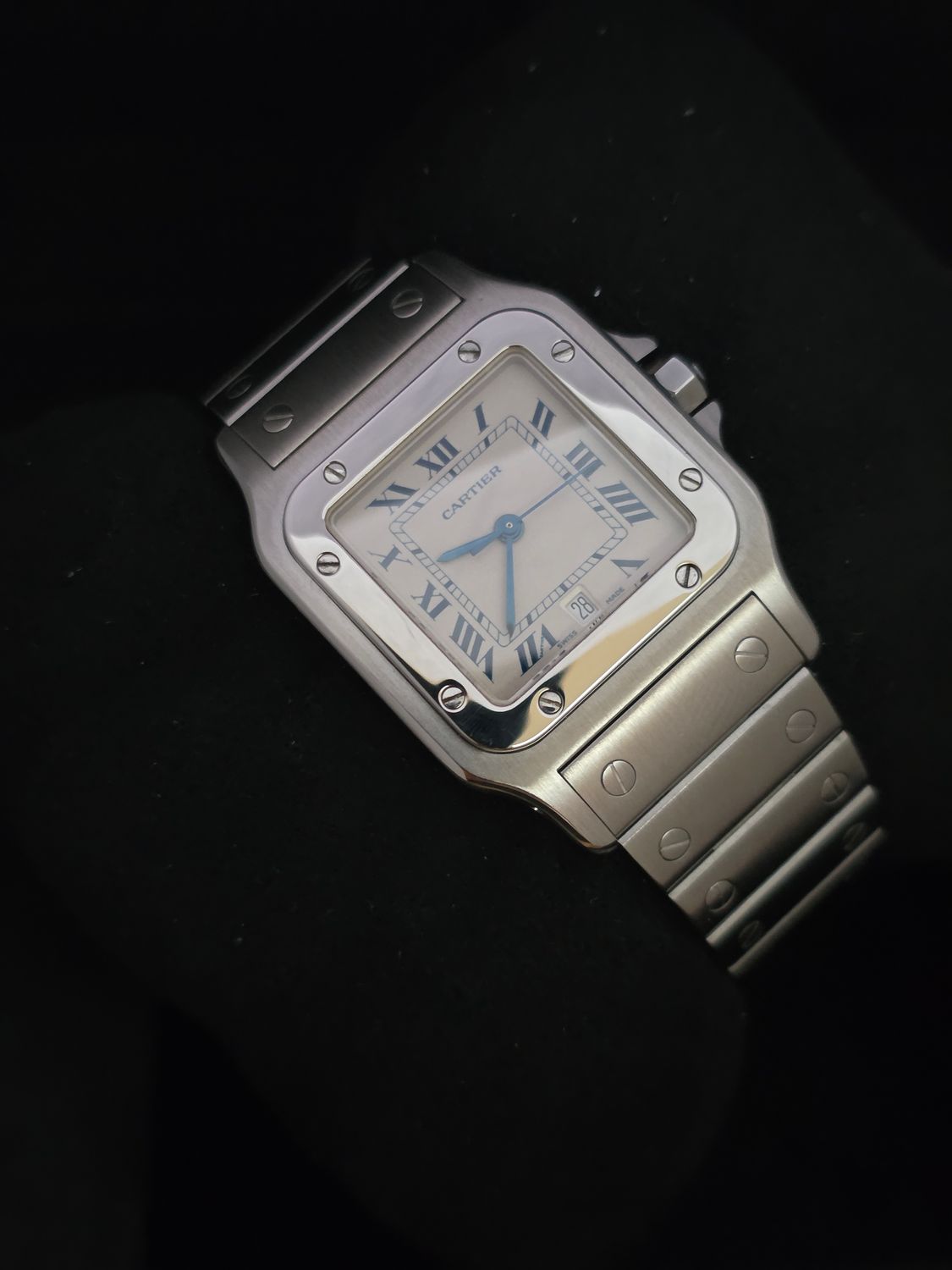 Cartier Santos De Cartier W20018D6 1564 29mm, 2017 Box &amp; Papers