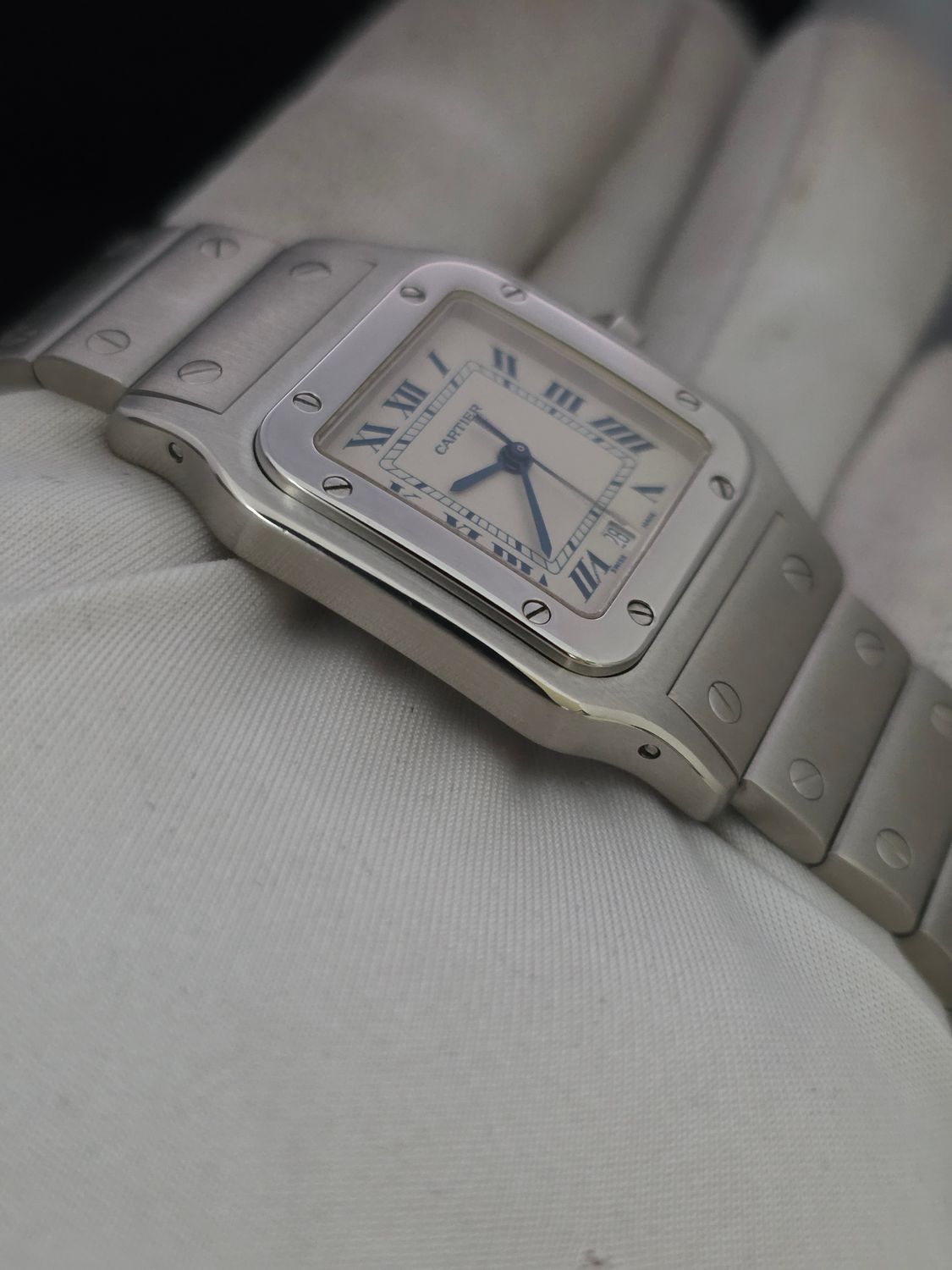 Cartier Santos De Cartier W20018D6 1564 29mm, 2017 Box &amp; Papers
