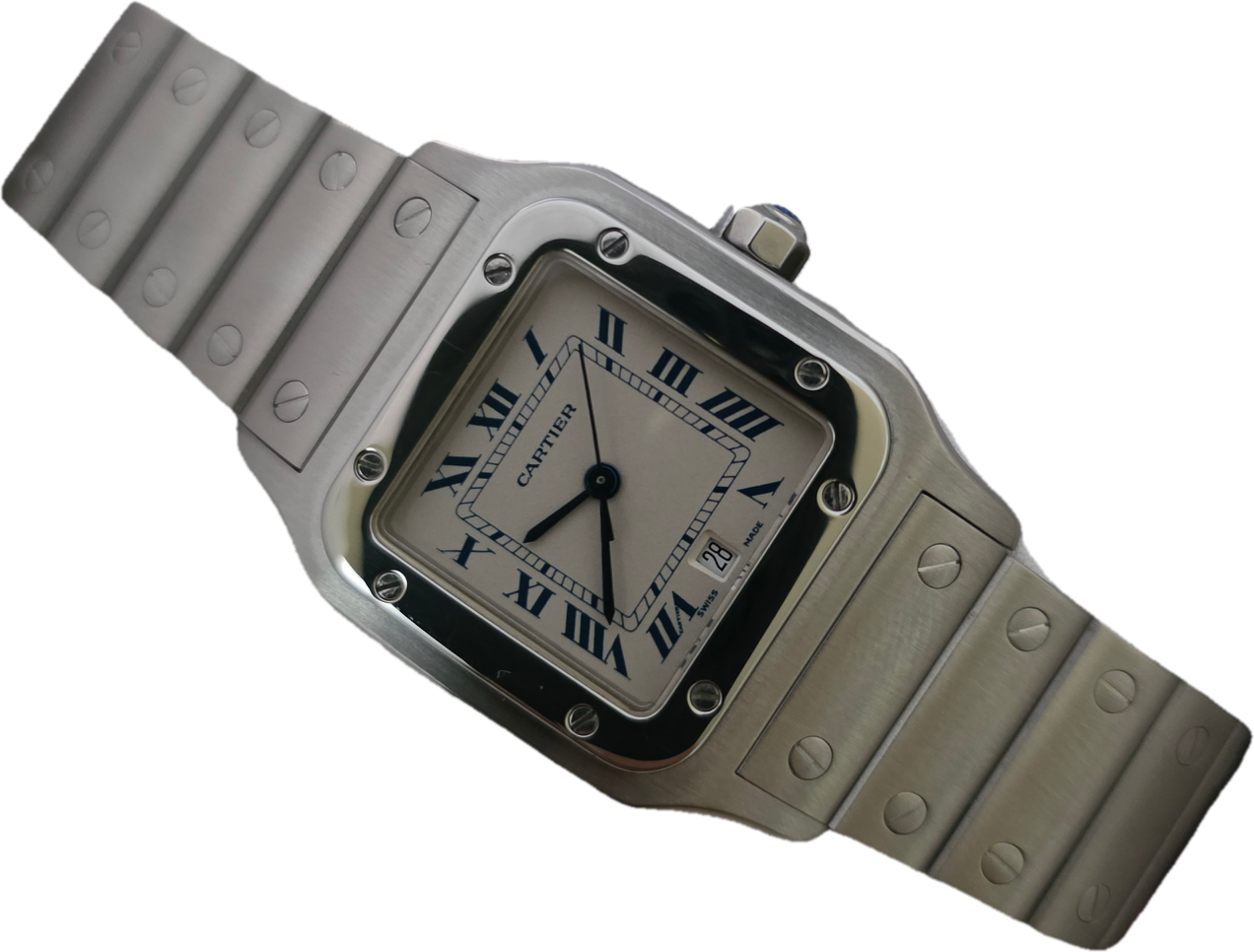 Cartier Santos De Cartier W20018D6 1564 29mm, 2017 Box &amp; Papers