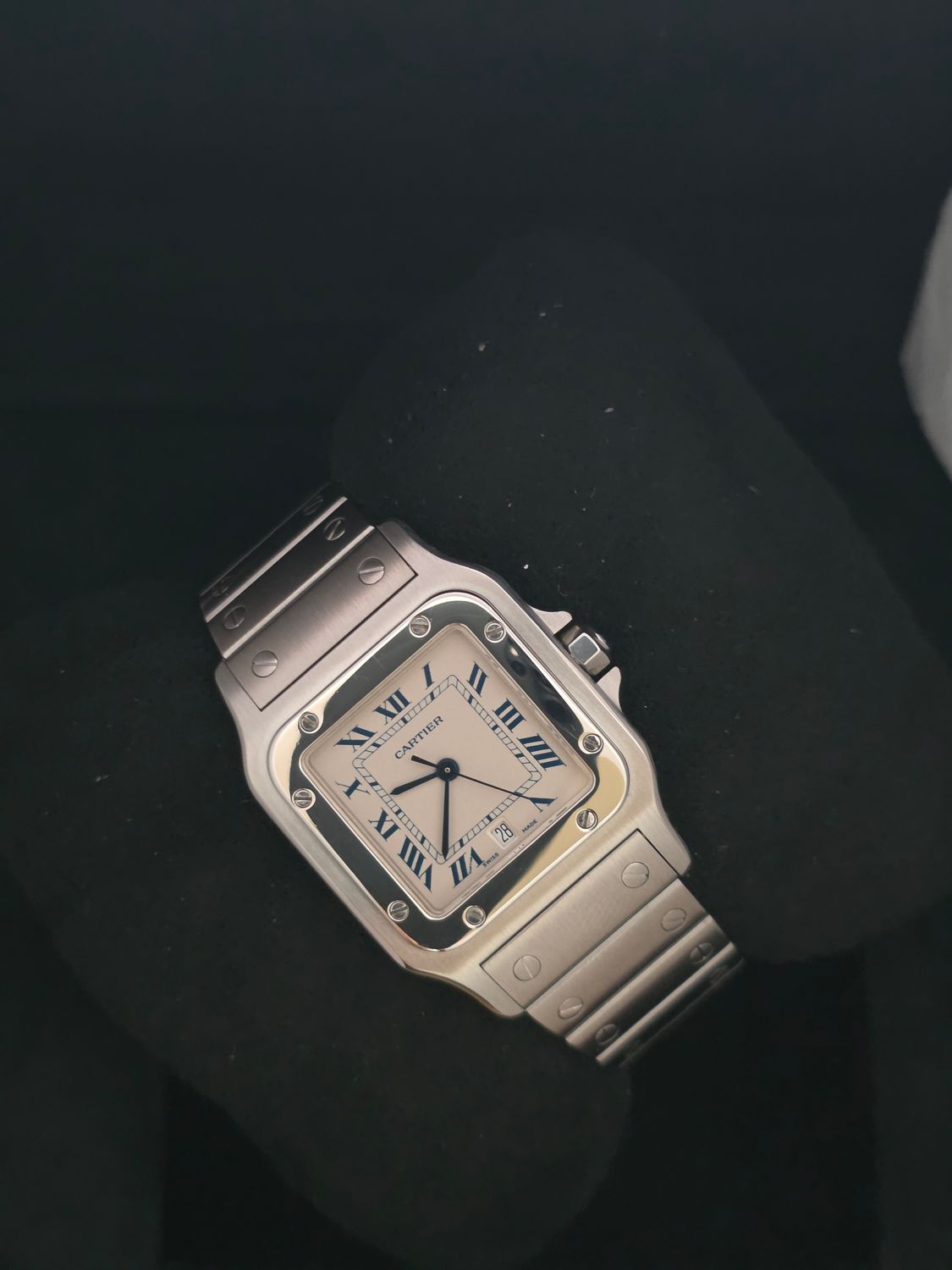 Cartier Santos De Cartier W20018D6 1564 29mm, 2017 Box &amp; Papers