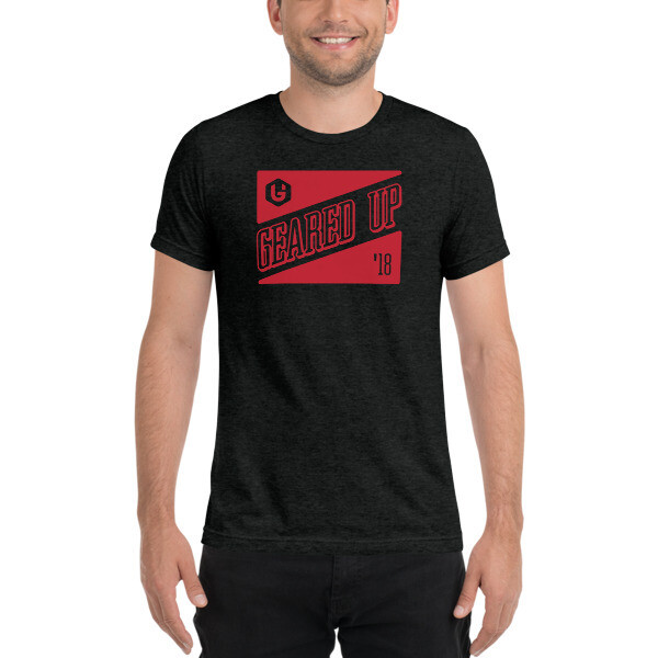 Geared Up - Angle Red  TriBlend Unisex T-shirt