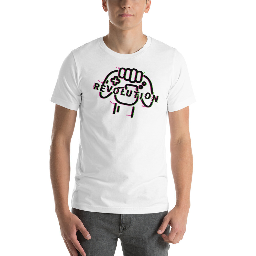 Player - Revolution Play Unisex T-shirt, Color: White, Size: XS